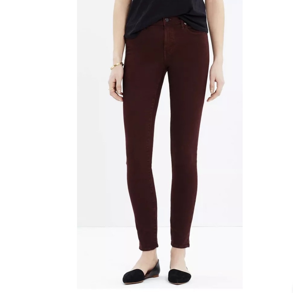 Madewell High Rise Skinny Jeans Garment Dyed